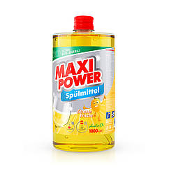 MAXI POWER Засіб д/миття посуду 1л Лимон запаска