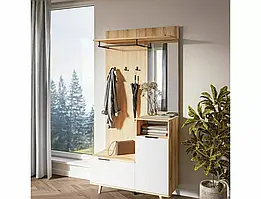 Прихожа (вішалка) P-013 дуб еворе/білий (Signal)