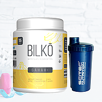 Натуральний білковий коктейль ізолят Bilko 87% білка 0,45 гр для схуднення + Шейкер у комплекті