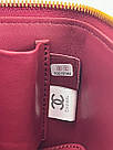 Жіноча сумка Шанель червона Chanel Red Classic Burgundy Lambskin Pearl Crush, фото 8