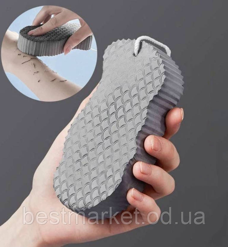 Губка пілінг для тіла ультрам'яка AD-2227 / Губка для душу / Мочалка для душу / Мочалка