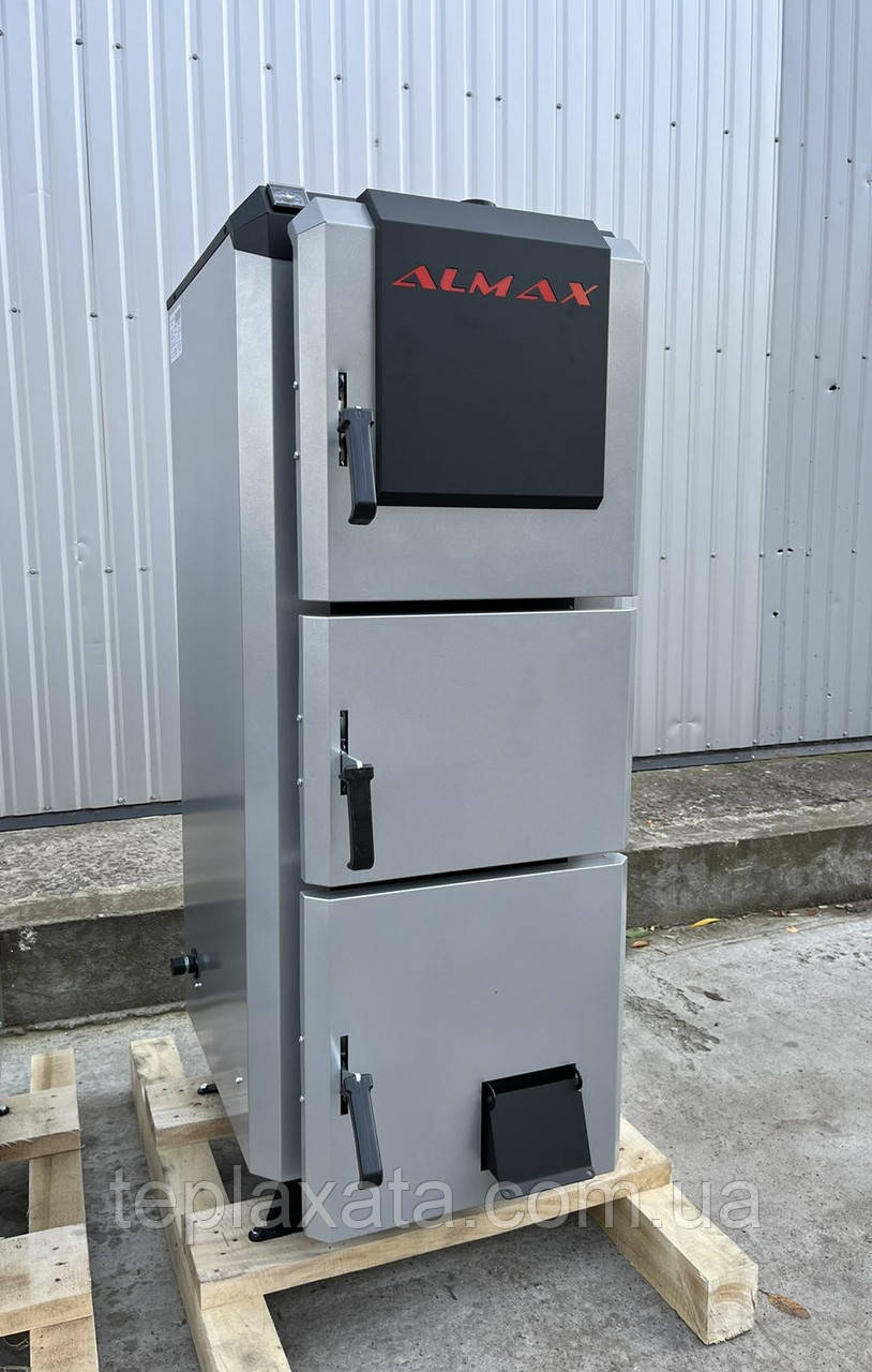 Твердопаливний котел тривалого горіння Almax (Алмакс) class D 75 кВт з автоматикою