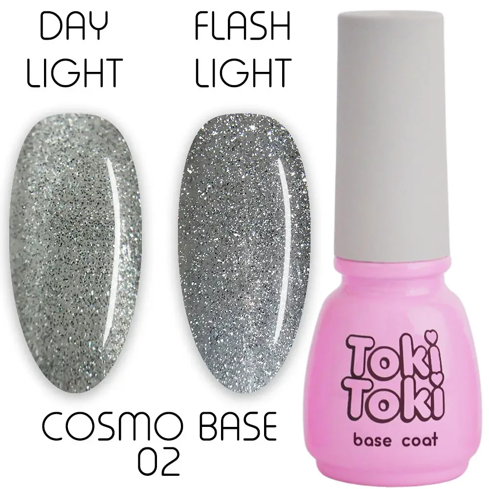 Світловідбиваюча база для гель-лаку Toki-Toki Cosmo Base CB02