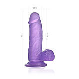 Фалоімітатор DILDO JELLY STUDS S, фото 8