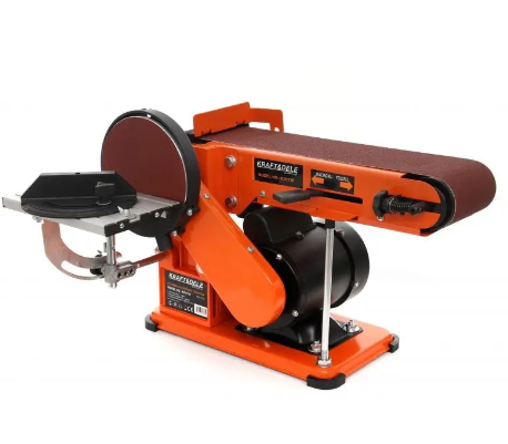 Верстат шліфувальний дисково-стрічок Kraft&Dele KD1730: 600 Вт: 1450 об./хв: 150 мм