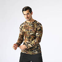 Тактичний лонгслів чоловічий Lesko A659 Camouflage CP S з довгим рукавом шт, фото 5