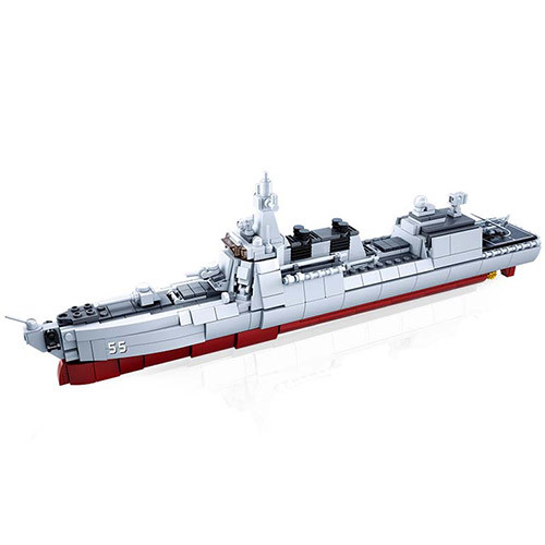 Конструктор SLUBAN M38-B0700 військовий корабель, 1: 450, 42см, літак, 618дет