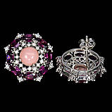 Сережки. Натуральний опал і родоліт гранат. Срібло 925., фото 3