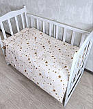 Комплект постільної білизни в дитяче ліжечко 120*60 см наволочка підковдра простирадло, фото 2