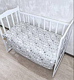 Комплект постільної білизни в дитяче ліжечко 120*60 см наволочка підковдра простирадло, фото 9