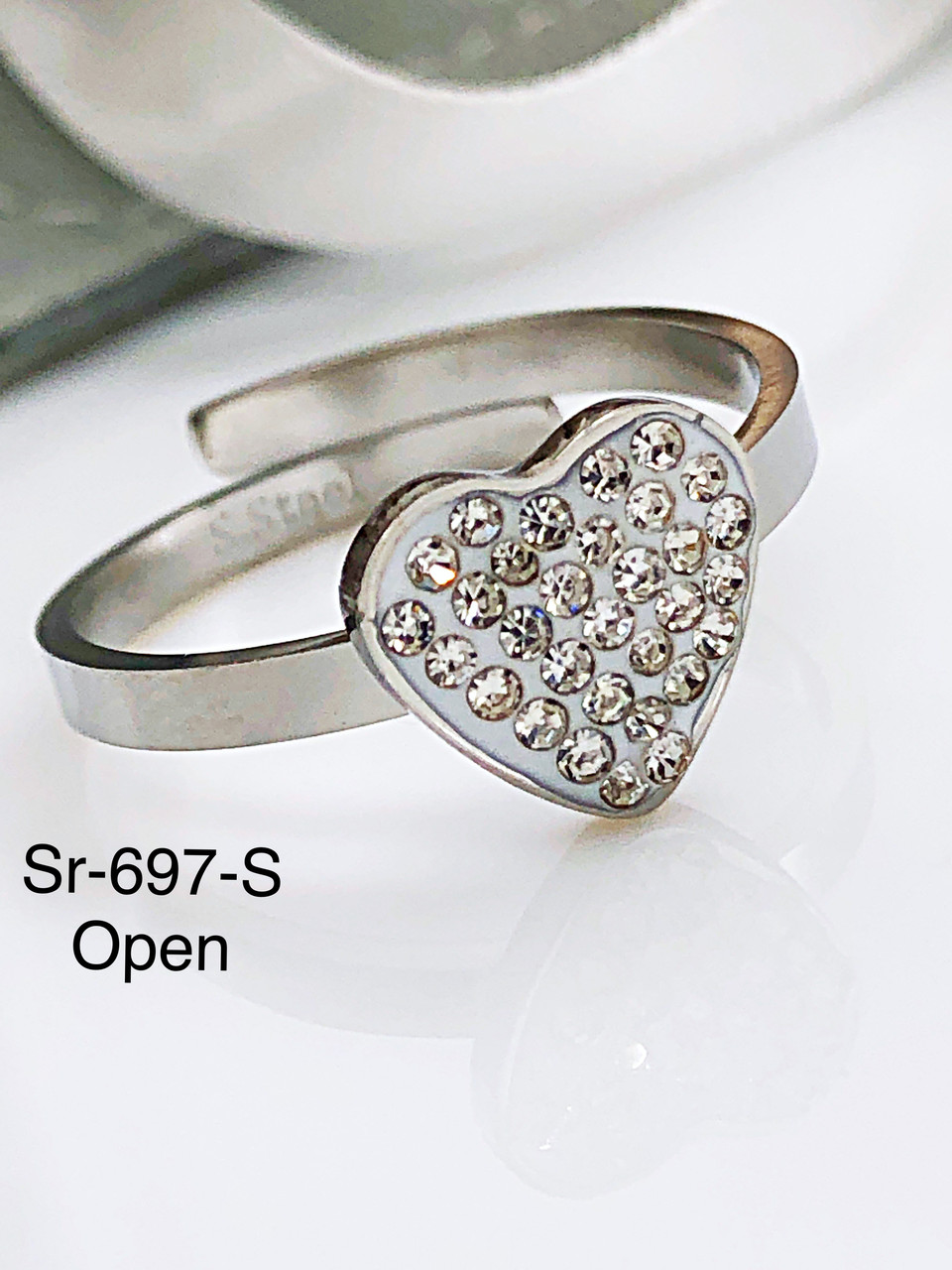 Кільце Stainlees Steel преміум Sr-697 (7) open