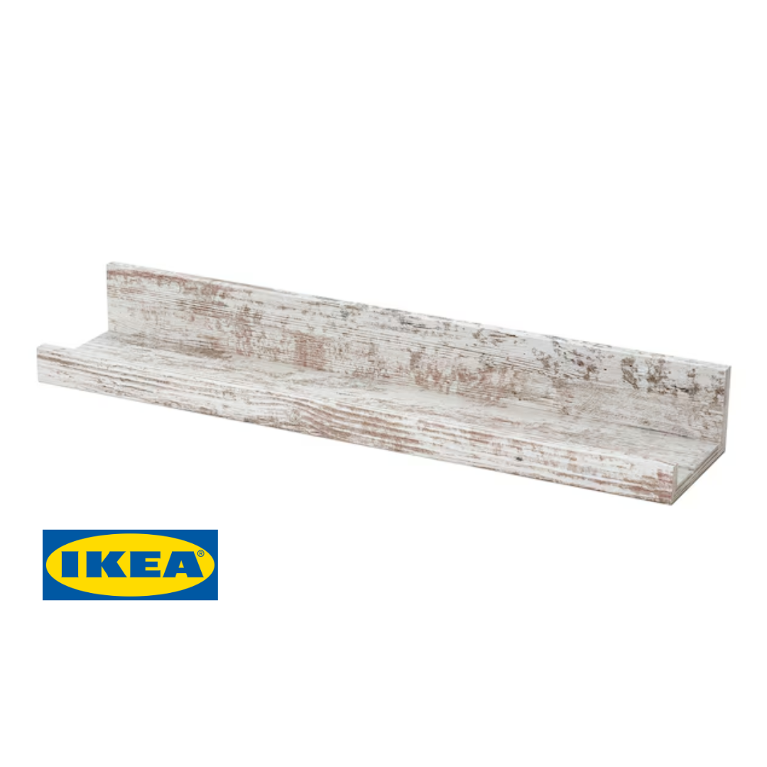 Навісна полиця IKEA MOSSLANDA 104.978.15 Біло-бежева