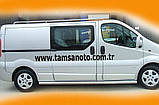 Бічні труби (2 шт., нерж.) 60 мм, довга база для Opel Vivaro 2001-2015 рр, фото 3
