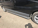 Бокові пороги Premium (2 шт., нерж) 60 мм, довга база для Opel Vivaro 2001-2015 рр, фото 3
