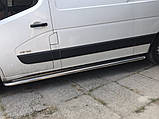 Бокові пороги Premium (2 шт., Нерж.) 42 мм, середня база для Renault Master 2011-2024 рр, фото 4