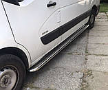 Бокові пороги Premium (2 шт., Нерж.) 60 мм, довга база для Renault Master 2011-2024 рр, фото 3
