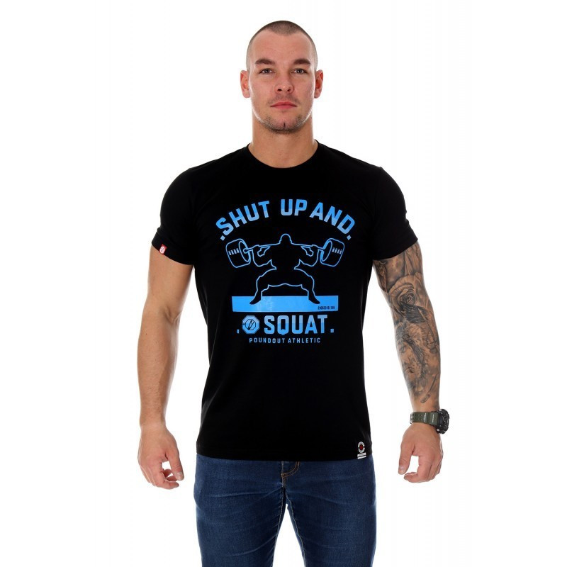 Футболка чоловіча Poundout Gear SHUT UP AND SQUAT, S