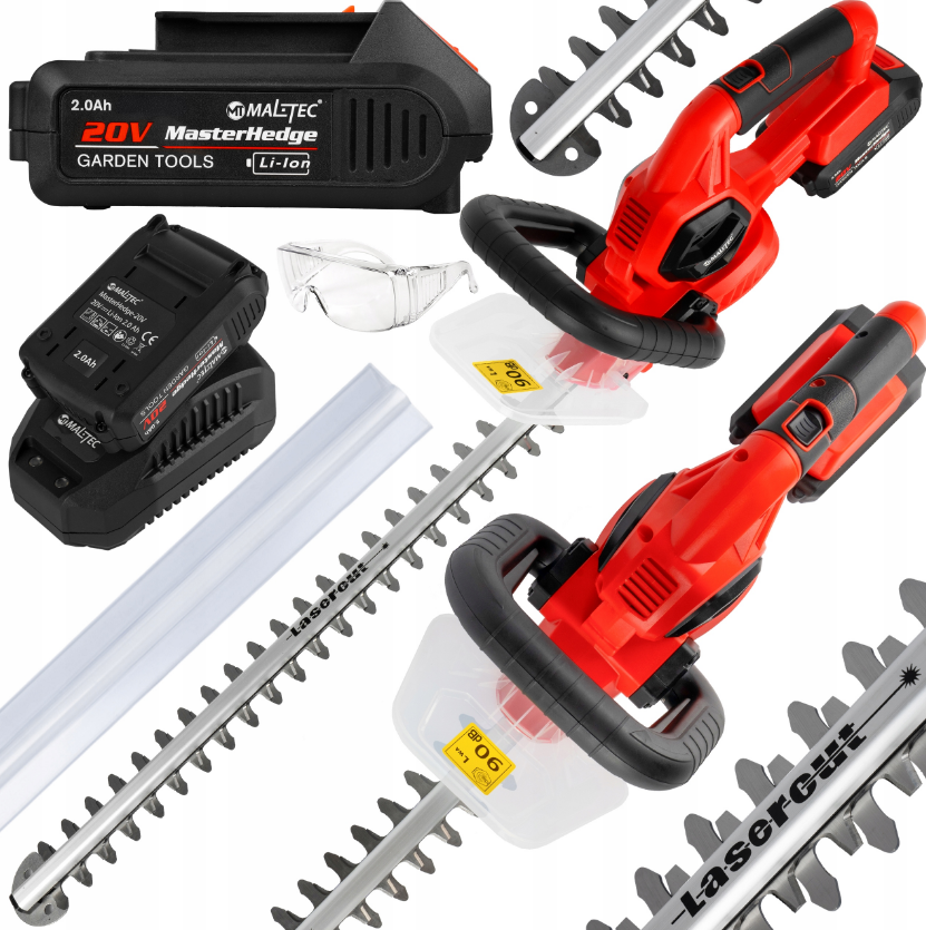 Кущоріз акумуляторний Maltec 58см 20В + акумулятор Maltec 20В 2А·год (Польща), фото 1