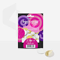 Staleks Змінні файли білі на м'якій основі для педикюрного диска PODODISC L EXPERT 180 грит (50 шт)