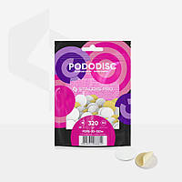 Staleks Змінні файли білі на м'якій основі для педикюрного диска PODODISC M EXPERT 320 грит (50 шт)