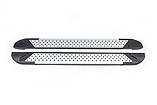 Бокові пороги Allmond Grey (2 шт., алюм.) Довга база для Citroen Jumper 2007-2024 та рр, фото 3