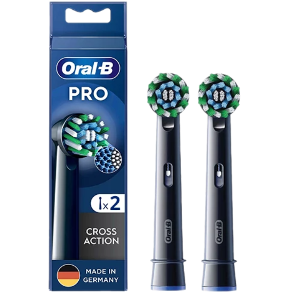 Насадка для електричної зубної щітки Oral-B EB50BRX Pro Cross Action Black (2 шт.)