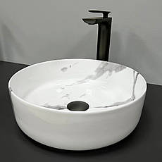 Умивальник (раковина) VBI PRATO MARBLE NATURE GLOSSY накладний, фото 4