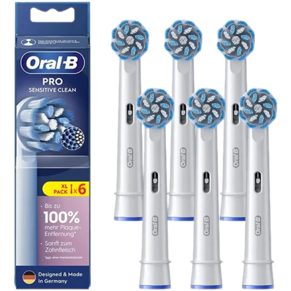 Насадка для електричної зубної щітки Oral-B EB60X Pro Sensitive Clean White (6 шт.)