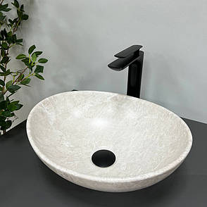 Умивальник (раковина) VBI PARMA LIGHT STONE MATT накладний, фото 1