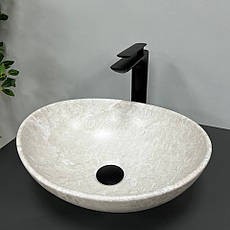 Умивальник (раковина) VBI PARMA LIGHT STONE MATT накладний, фото 5