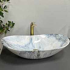 Умивальник (раковина) VBI TURIN GRANIT GLOSSY накладний, фото 4