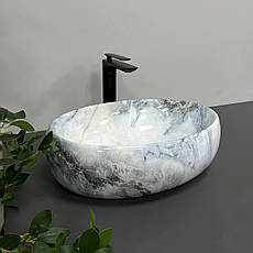Умивальник (раковина) VBI VENETO GRANIT GLOSSY накладний, фото 4