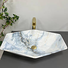 Умивальник (раковина) VBI VENEZIA GRANIT GLOSSY накладний, фото 4