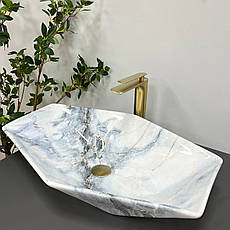 Умивальник (раковина) VBI VENEZIA GRANIT GLOSSY накладний, фото 5