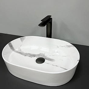 Умивальник (раковина) VBI VERONA 50 MARBLE NATURE GLOSSY накладний, фото 1
