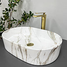 Умивальник (раковина) VBI VERONA 50 AIAX GLOSSY накладний, фото 5