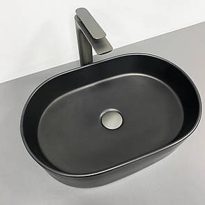 Умивальник (раковина) VBI VERONA 50 BLACK MATT накладний, фото 1