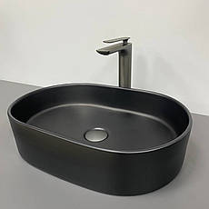 Умивальник (раковина) VBI VERONA 50 BLACK MATT накладний, фото 4