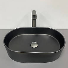 Умивальник (раковина) VBI VERONA 50 BLACK MATT накладний, фото 5
