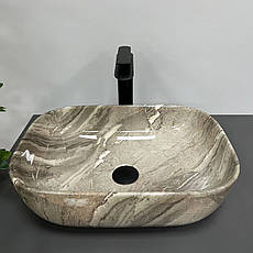 Умивальник (раковина) VBI RAVENNA JASPER GLOSSY накладний, фото 4