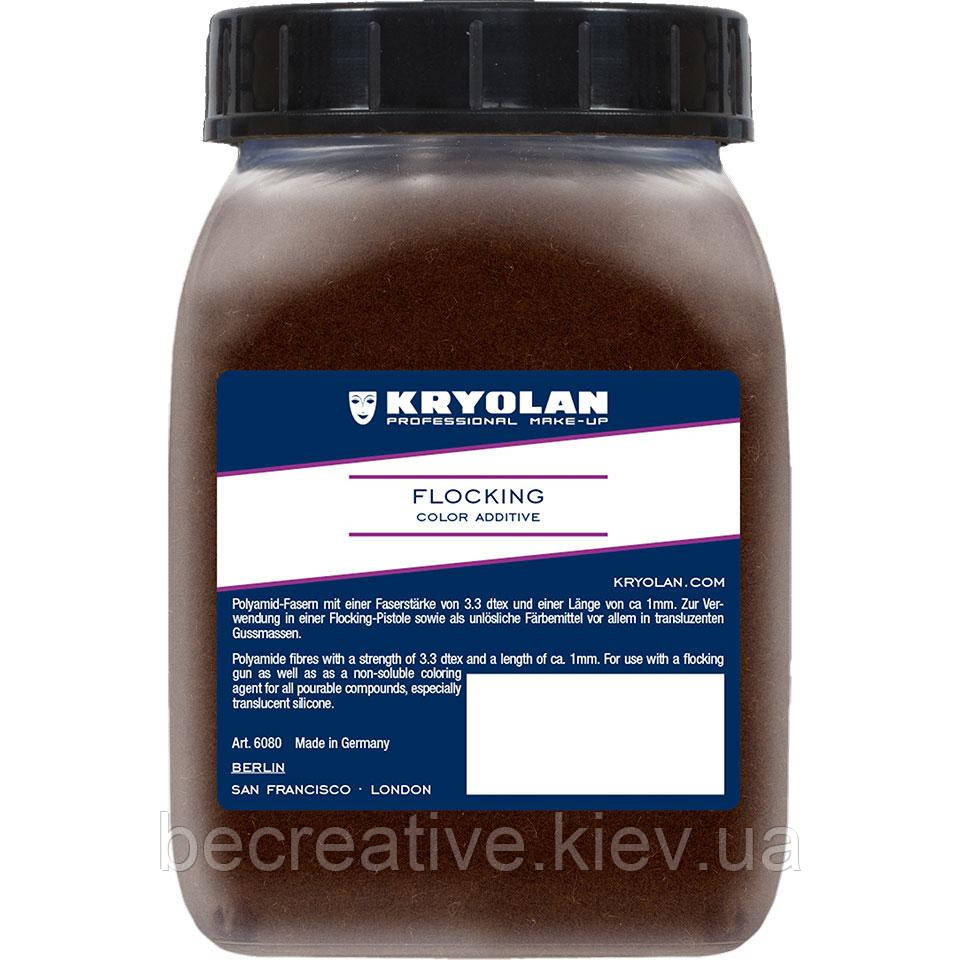 Medium brown флокінг для силікону Kryolan 50 г