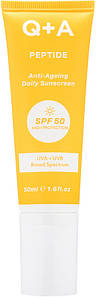 Крем для обличчя сонцезахисний антивіковий SPF50 Q+A Peptide Anti-Ageing Daily Sunscreen, 50 мл