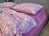 Постільна білизна ранфорс-жатка Троянди рожевий мікс, фото 7