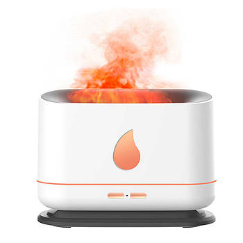 Зволожувач повітря з підсвічуванням Aroma Diffuser A10 Арома дифузор для ефірних олій з ефектом полум'я
