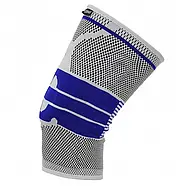 Еластичний наколінник із силіконовою та пружинною вставкою для фіксації колінного суглоба 907-50 Сіро-Синій, фото 8