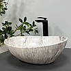 Умивальник (раковина) VBI PARMA STONE MATT накладний, фото 5