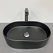 Умивальник (раковина) VBI VERONA 50 BLACK MATT накладний, фото 5