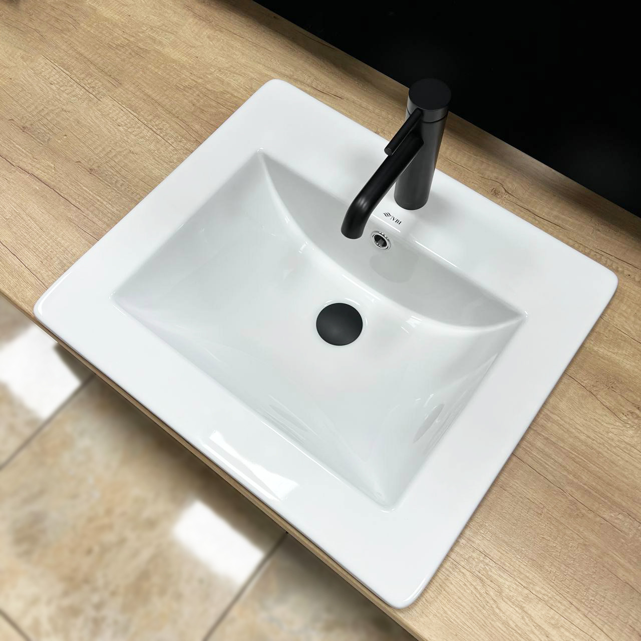 Умивальник (раковина) VBI FERRARA 50 WHITE врізний, фото 1