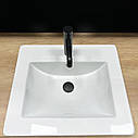 Умивальник (раковина) VBI FERRARA 50 WHITE врізний, фото 3