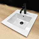 Умивальник (раковина) VBI FERRARA 40 WHITE врізний, фото 4